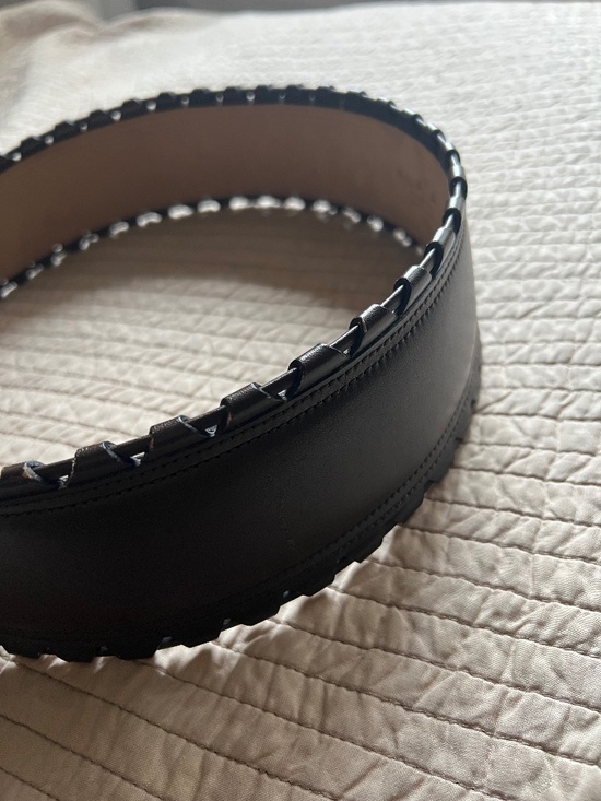 ALAÏA Brown Leather Corset Belt main image 6